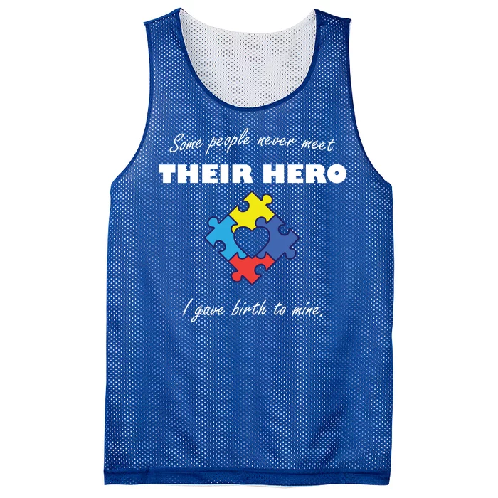 Some People Never Meet Their Hero I Gave Birth To Mine Mesh Reversible Basketball Jersey Tank