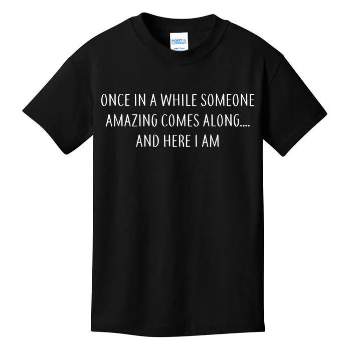 Someone Amazing Comes Along Kids T-Shirt