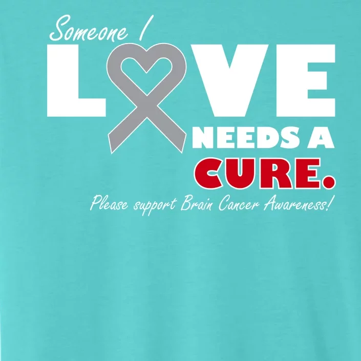 Someone I Love Needs A Cure Brain Cancer Awareness ChromaSoft Performance T-Shirt