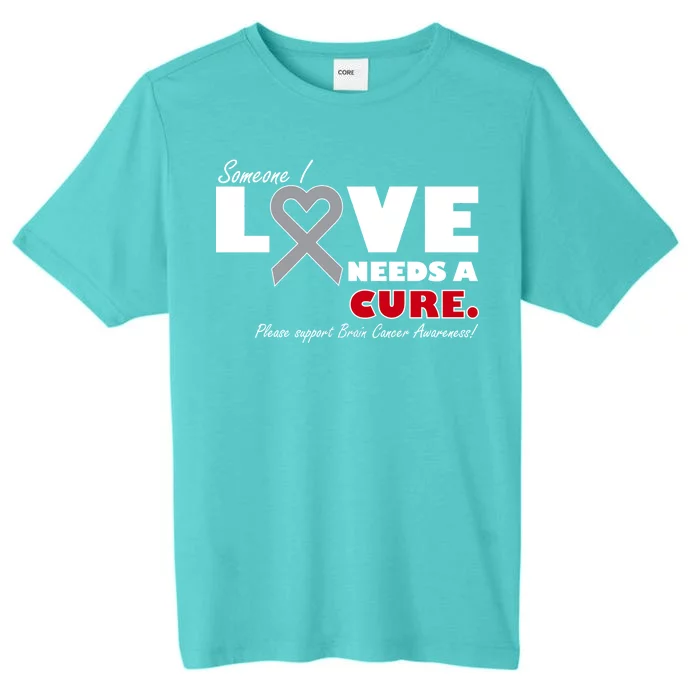 Someone I Love Needs A Cure Brain Cancer Awareness ChromaSoft Performance T-Shirt