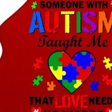 Someone With Autism Taught Me That Love Needs No Words Tree Ornament