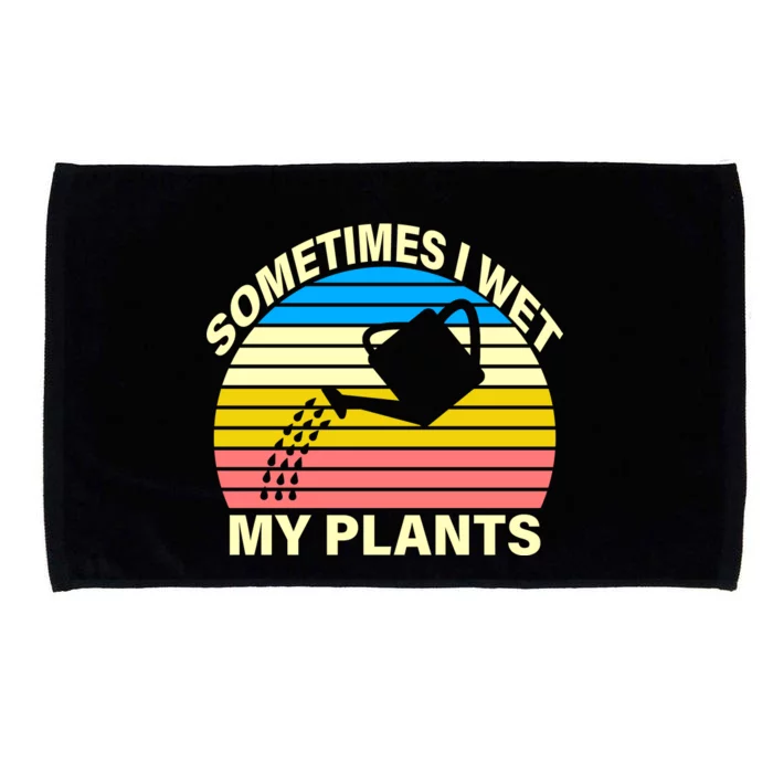 Sometimes I Wet My Plants Retro Microfiber Hand Towel