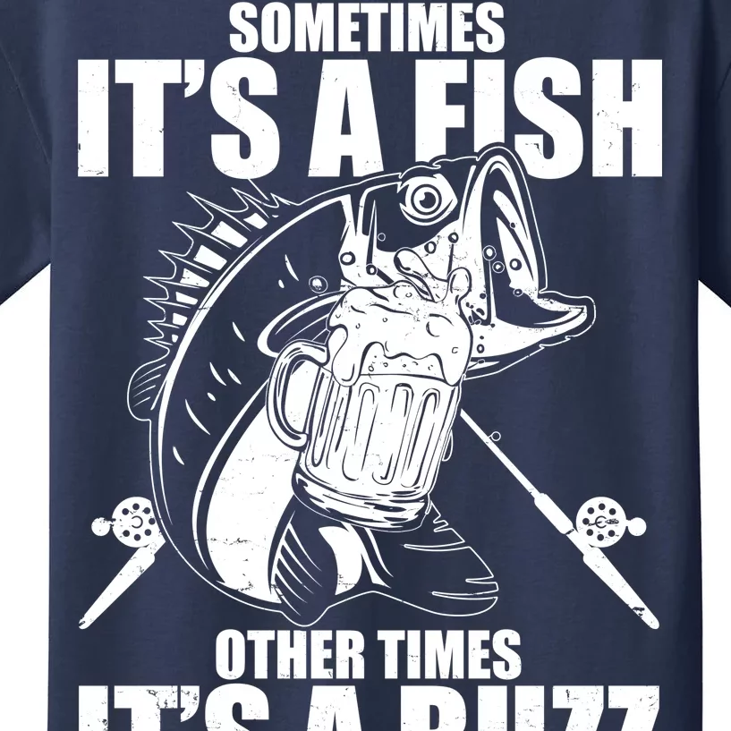 Sometimes It's A Fish Other Times It's A Buzz Kids T-Shirt