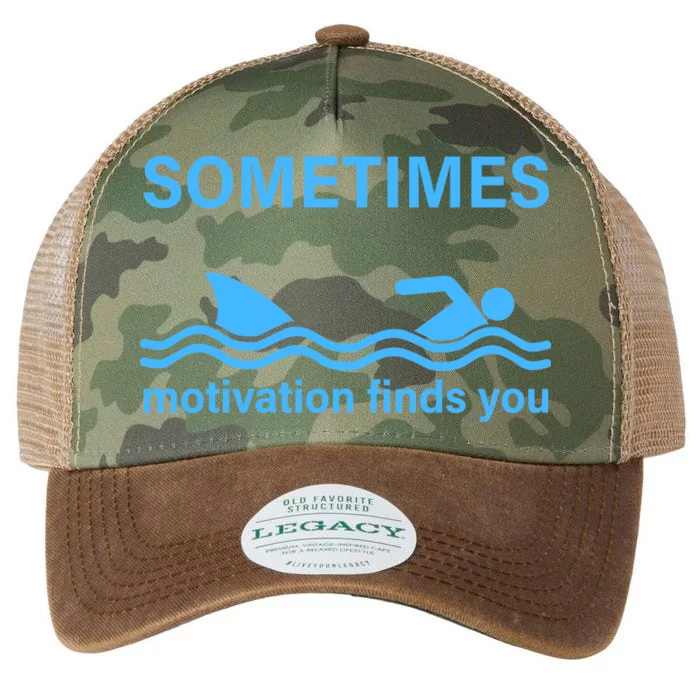 Sometimes Motivation Finds You Legacy Tie Dye Trucker Hat