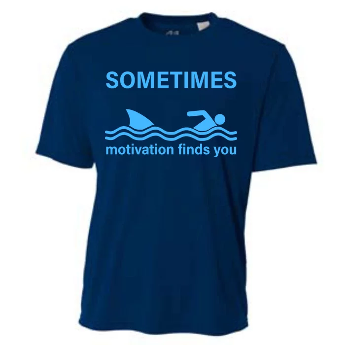 Sometimes Motivation Finds You Cooling Performance Crew T-Shirt