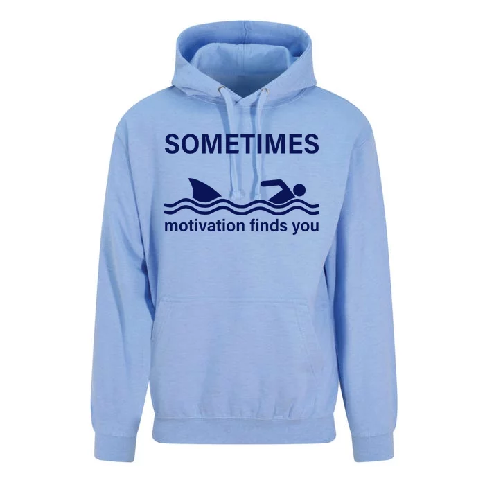 Sometimes Motivation Finds You Unisex Surf Hoodie