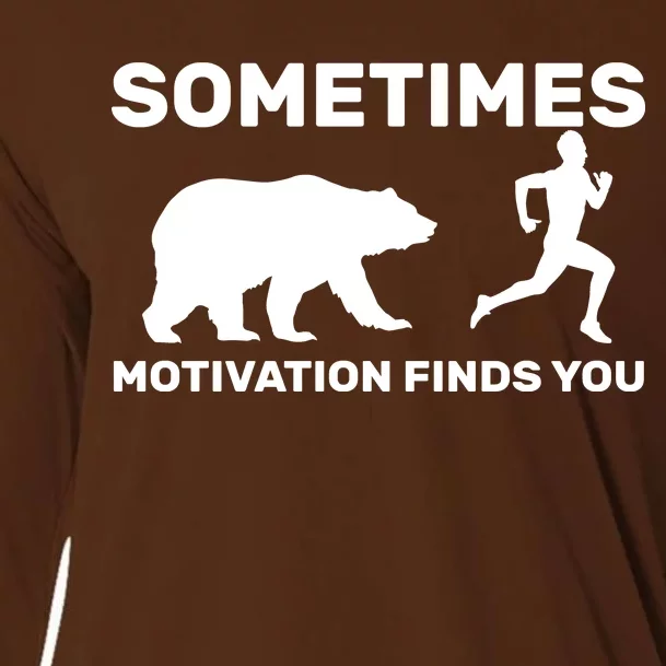 Sometimes Motivation Finds You Bear Cooling Performance Long Sleeve Crew