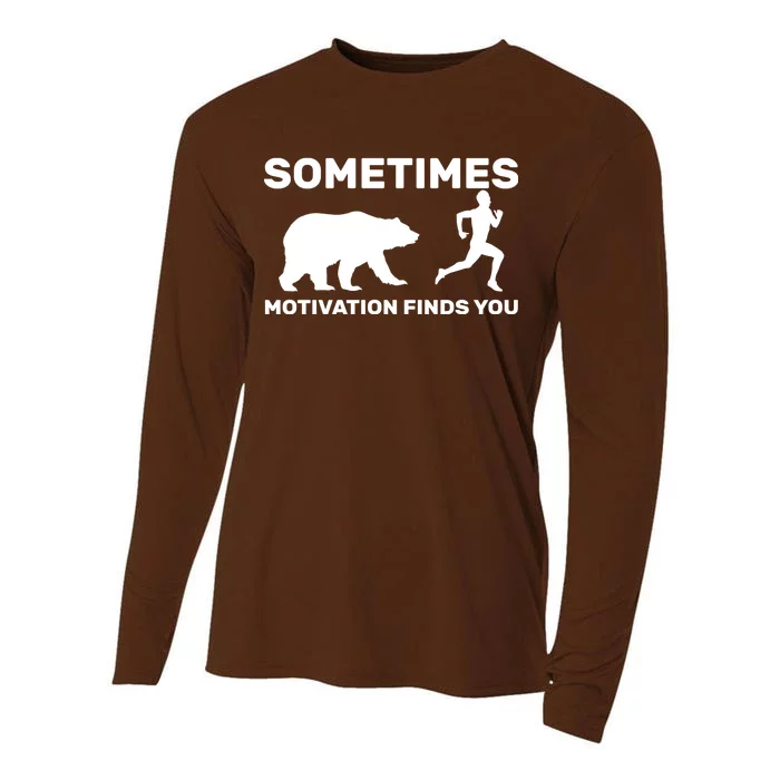 Sometimes Motivation Finds You Bear Cooling Performance Long Sleeve Crew