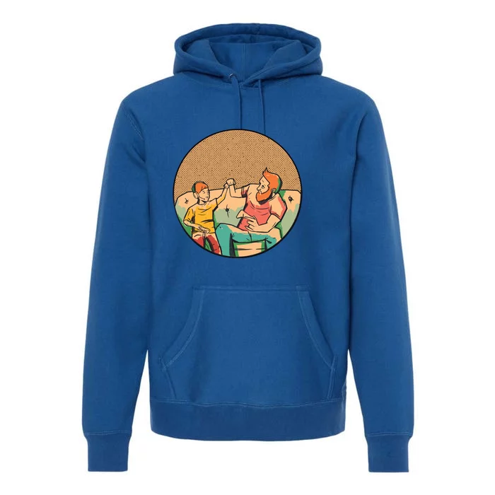 Son And Dad Gamer Premium Hoodie