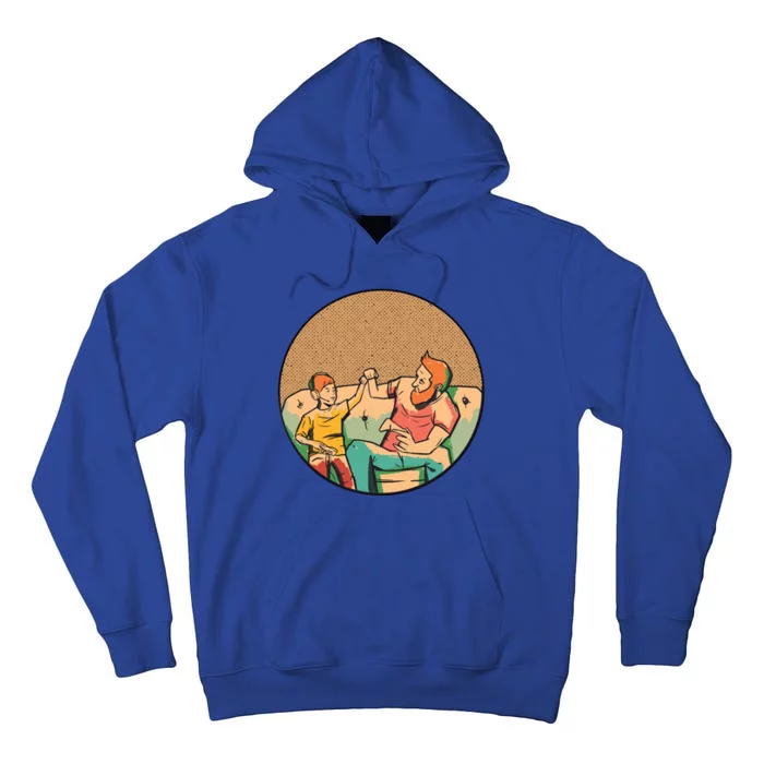 Son And Dad Gamer Tall Hoodie