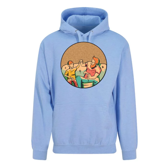 Son And Dad Gamer Unisex Surf Hoodie