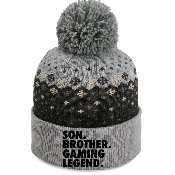 Son Brother Gaming Legend The Baniff Cuffed Pom Beanie