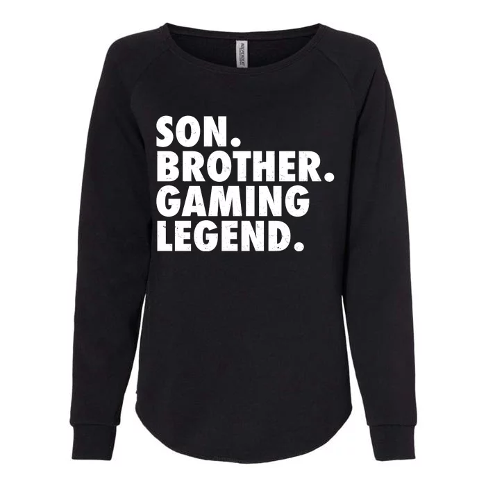 Son Brother Gaming Legend Womens California Wash Sweatshirt