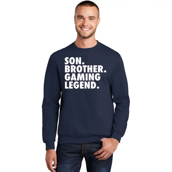 Son Brother Gaming Legend Tall Sweatshirt