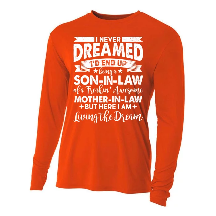 Son-In-Law of A Freakin' Awesome Mother-In Law Cooling Performance Long Sleeve Crew