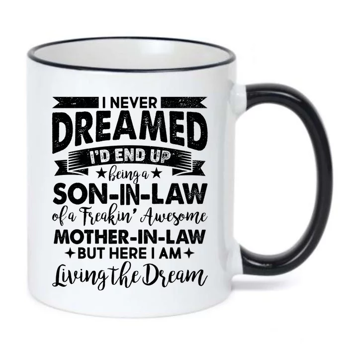 Son-In-Law of A Freakin' Awesome Mother-In Law Black Color Changing Mug