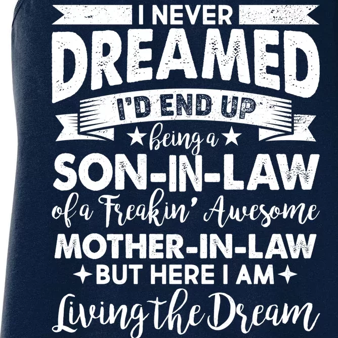 Son-In-Law of A Freakin' Awesome Mother-In Law Women's Racerback Tank