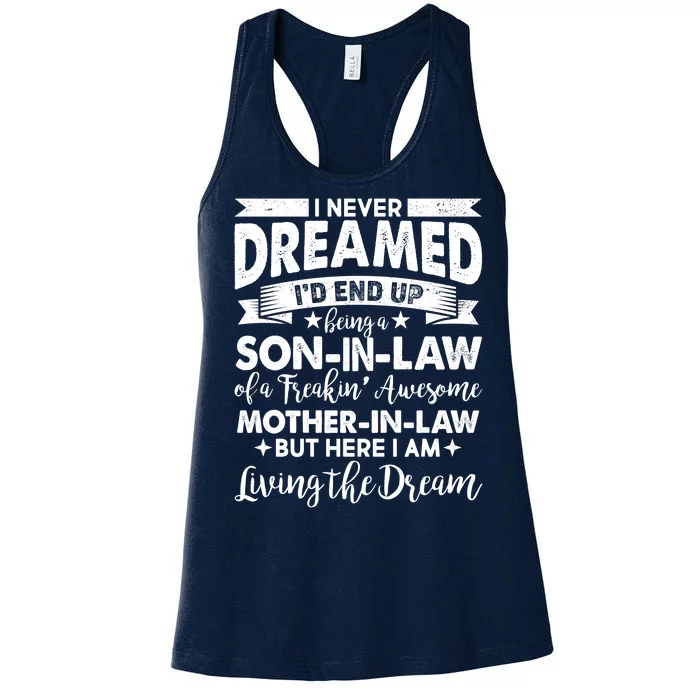 Son-In-Law of A Freakin' Awesome Mother-In Law Women's Racerback Tank