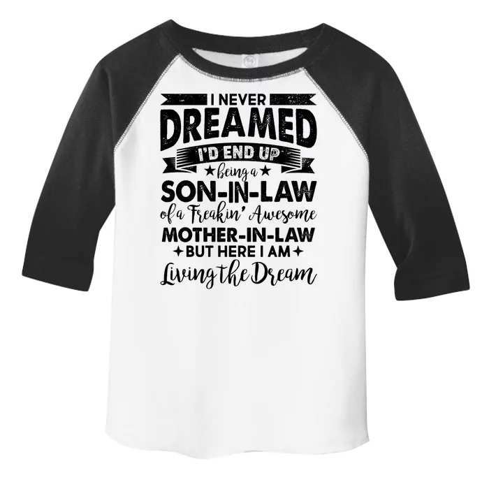 Son-In-Law of A Freakin' Awesome Mother-In Law Toddler Fine Jersey T-Shirt