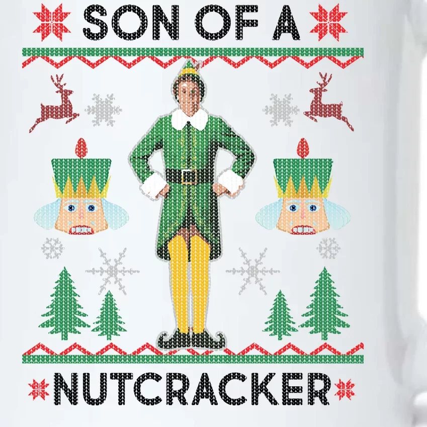 Son Of A Nutcracker Ugly Christmas Black Color Changing Mug