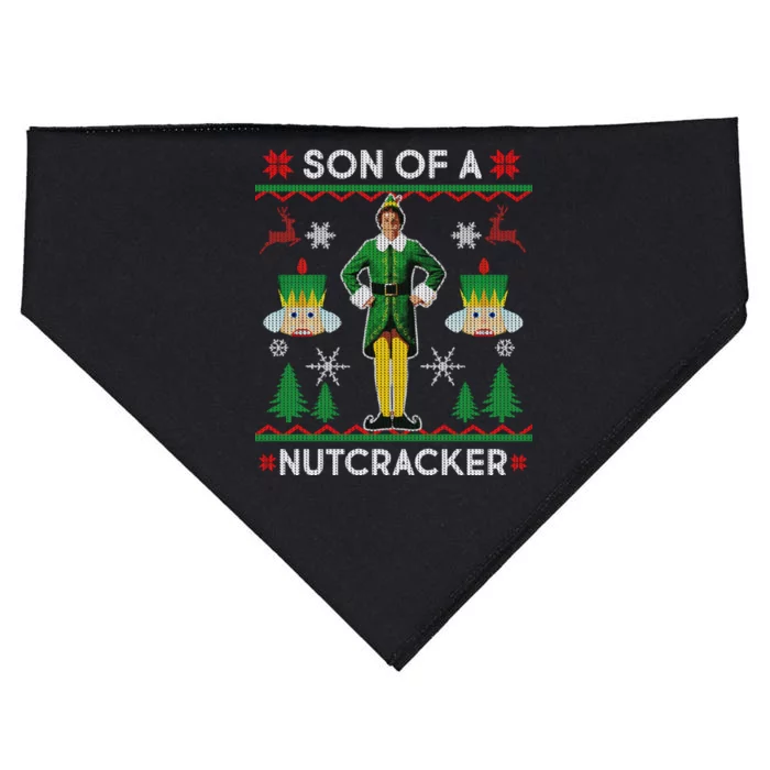 Son Of A Nutcracker Ugly Christmas USA-Made Doggie Bandana