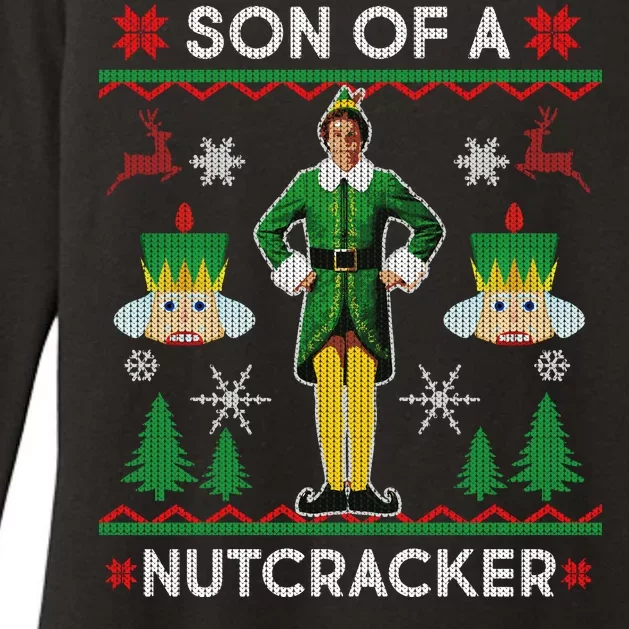 Son Of A Nutcracker Ugly Christmas Womens CVC Long Sleeve Shirt