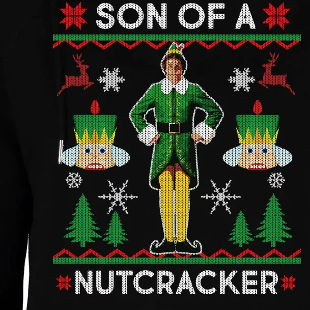 Son Of A Nutcracker Ugly Christmas Womens Funnel Neck Pullover Hood