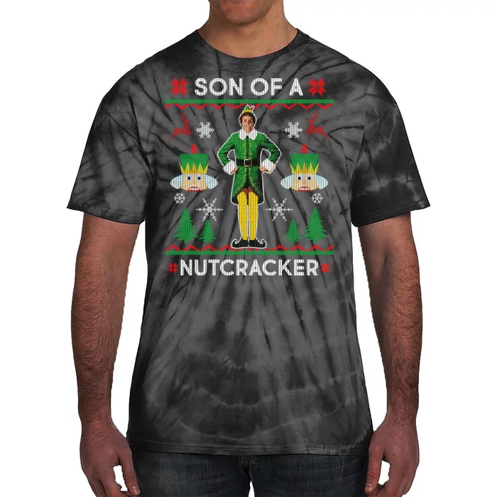 Son Of A Nutcracker Ugly Christmas Tie-Dye T-Shirt