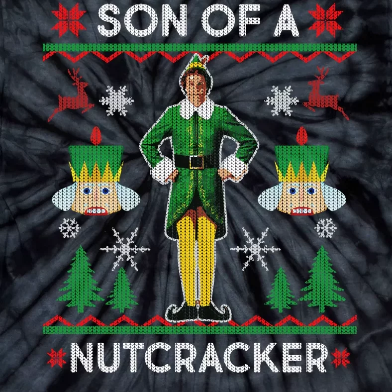 Son Of A Nutcracker Ugly Christmas Tie-Dye T-Shirt