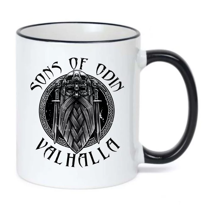 Son Of Odin Valhalla Black Color Changing Mug