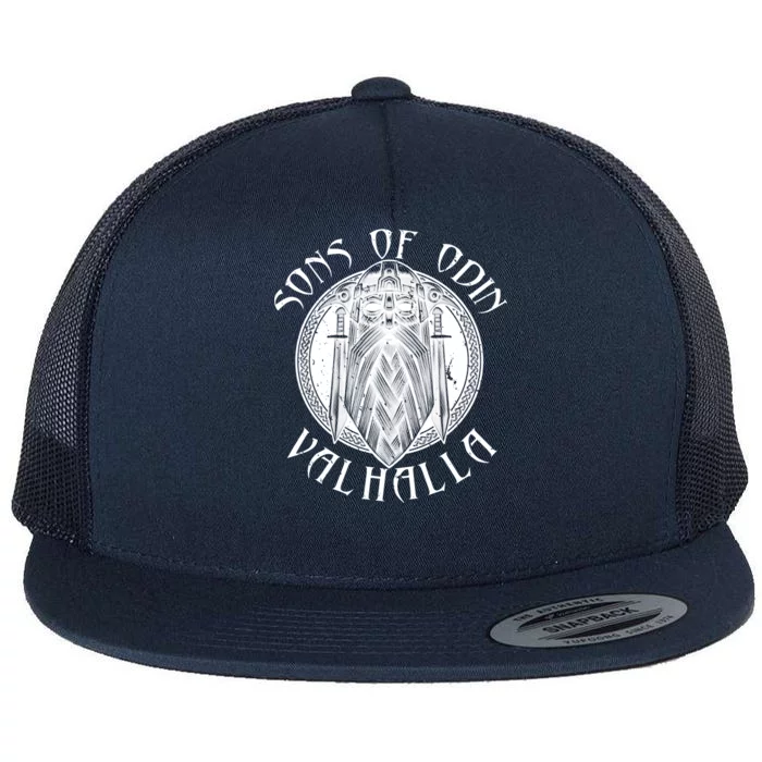 Son Of Odin Valhalla Flat Bill Trucker Hat