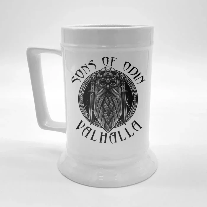 Son Of Odin Valhalla Front & Back Beer Stein