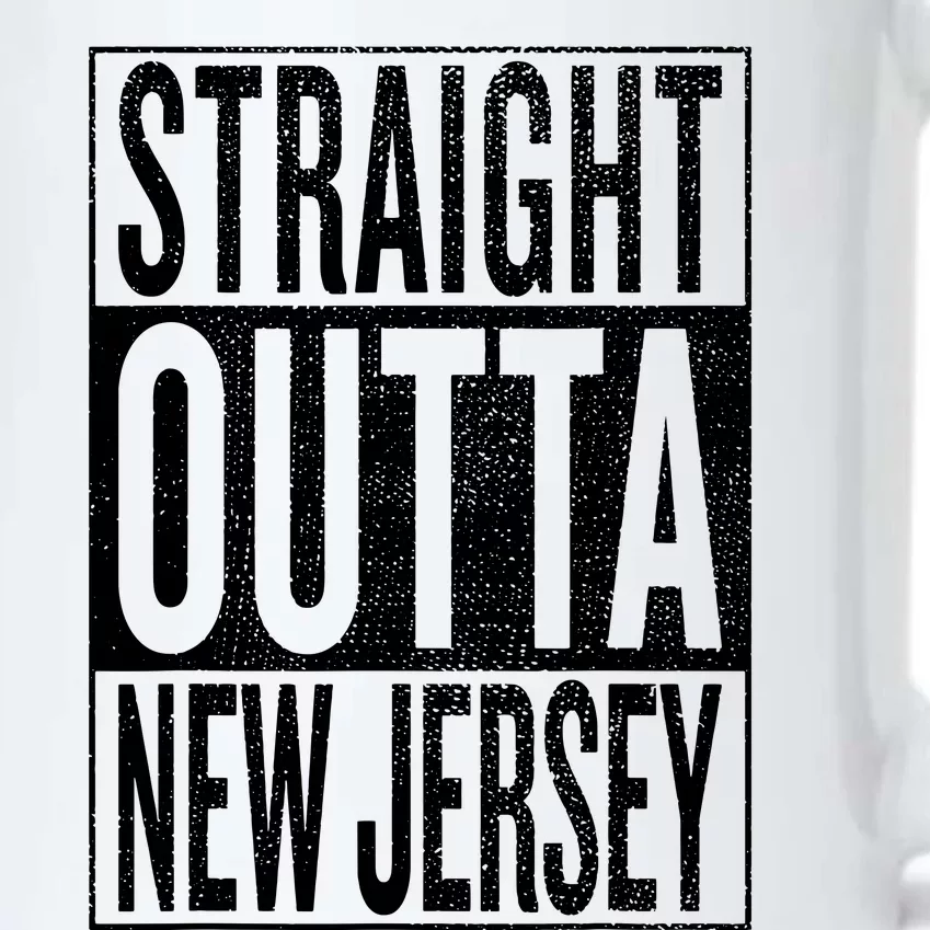 Straight Outta New Jersey Great Travel Gift Idea Black Color Changing Mug