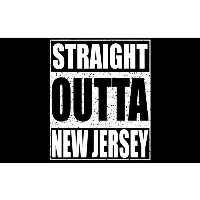 Straight Outta New Jersey Patriotic New Jersey State Bumper Sticker