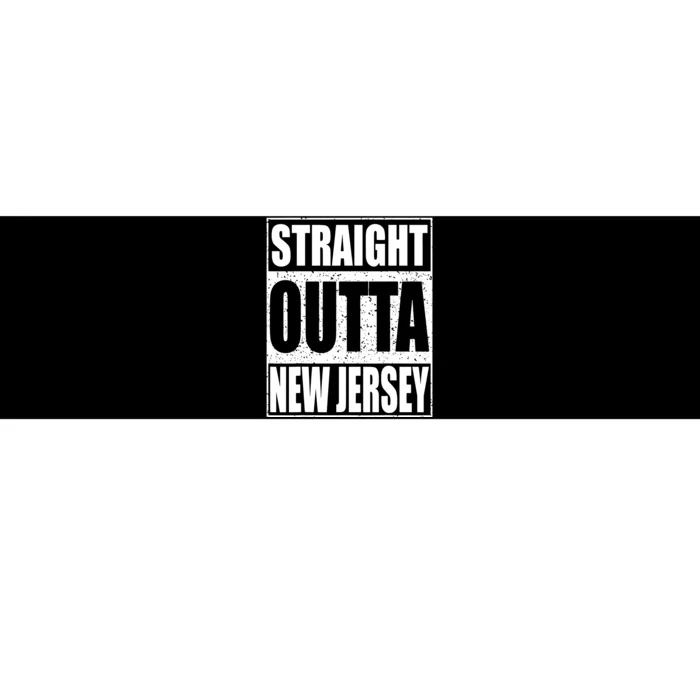 Straight Outta New Jersey Patriotic New Jersey State Bumper Sticker