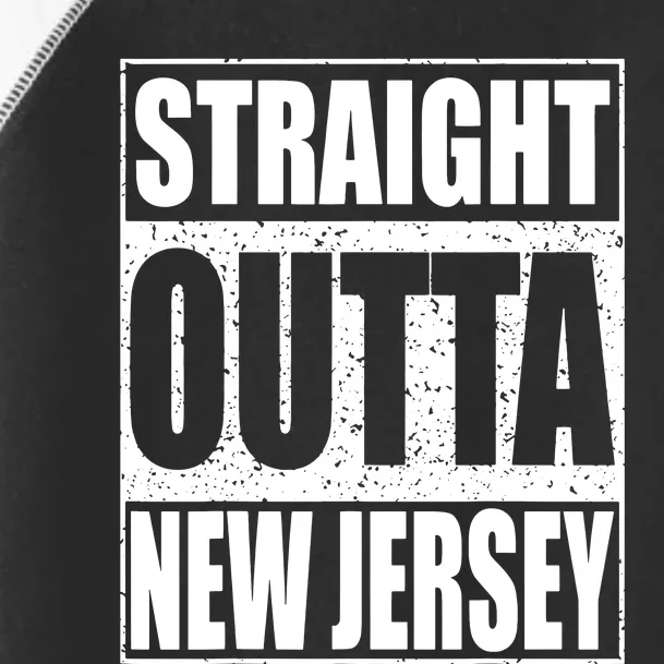 Straight Outta New Jersey Patriotic New Jersey State Toddler Fine Jersey T-Shirt