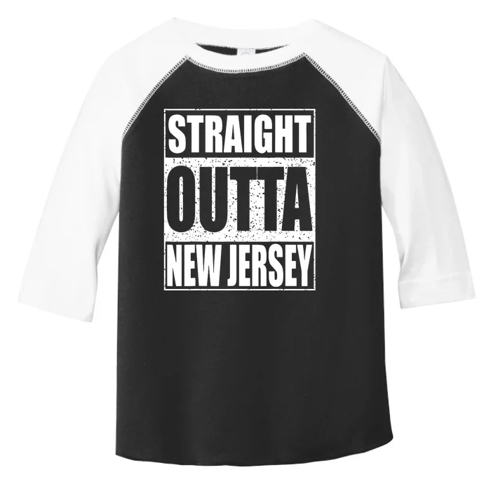 Straight Outta New Jersey Patriotic New Jersey State Toddler Fine Jersey T-Shirt