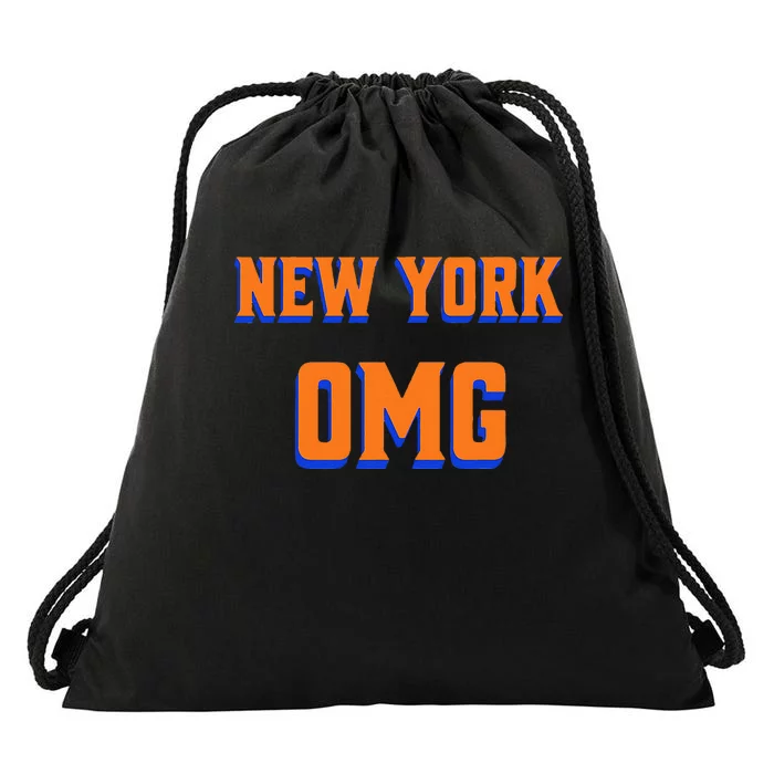 Says Omg New York Apparel Drawstring Bag