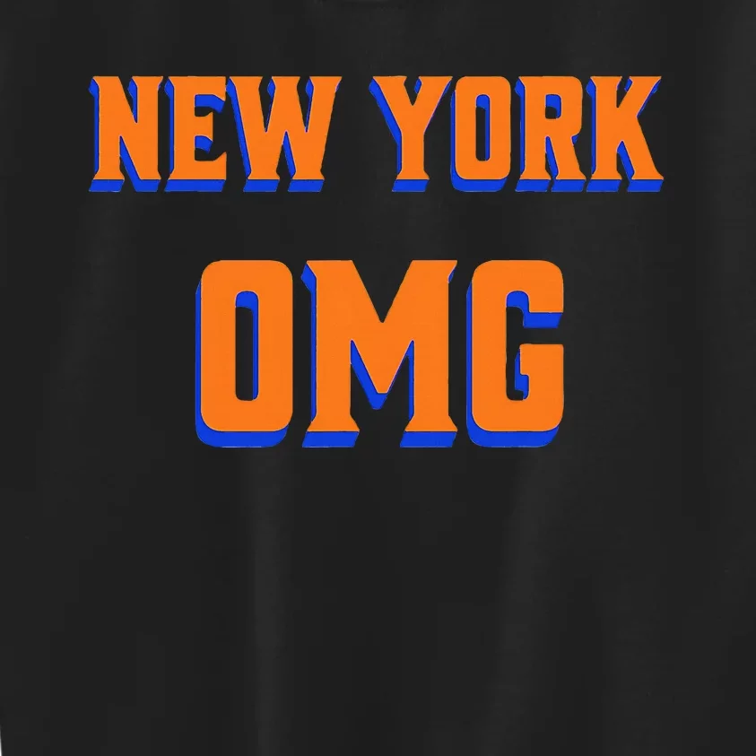 Says Omg New York Apparel Kids Sweatshirt