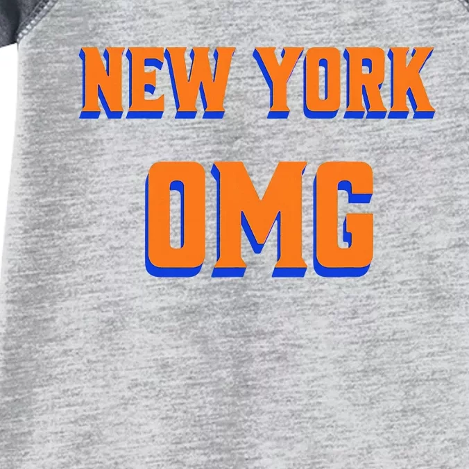 Says Omg New York Apparel Infant Baby Jersey Bodysuit