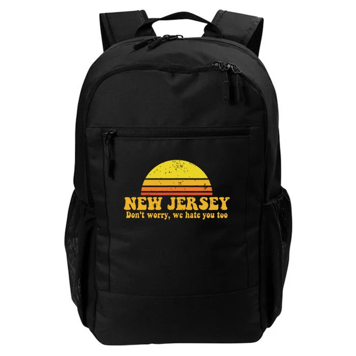 State Of New Jersey Funny Vintage Slogan Retro Souvenir Gift Daily Commute Backpack