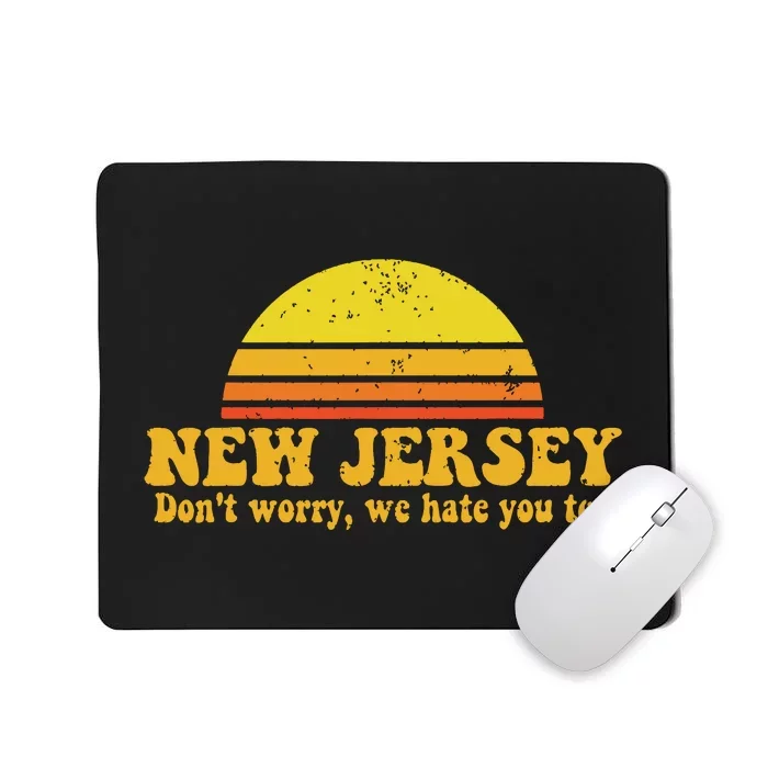 State Of New Jersey Funny Vintage Slogan Retro Souvenir Gift Mousepad