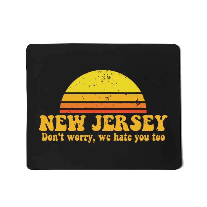 State Of New Jersey Funny Vintage Slogan Retro Souvenir Gift Mousepad