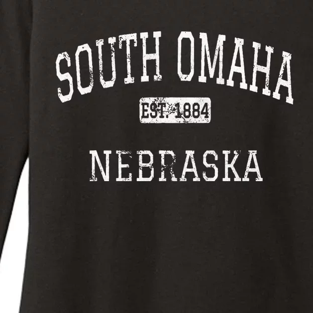 South Omaha Nebraska NE Vintage Womens CVC Long Sleeve Shirt