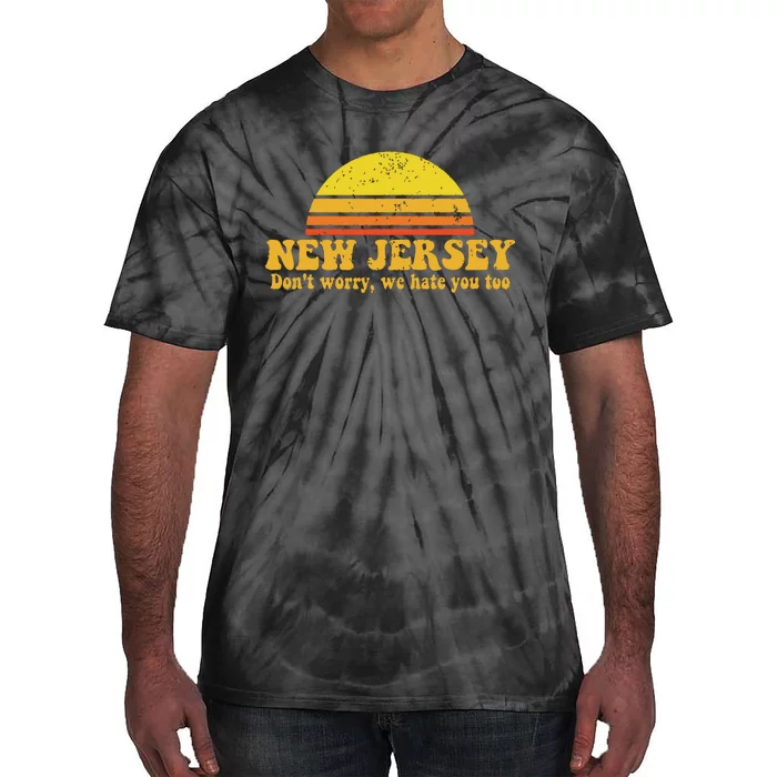 State Of New Jersey Funny Vintage Slogan Retro Souvenir Gift Tie-Dye T-Shirt