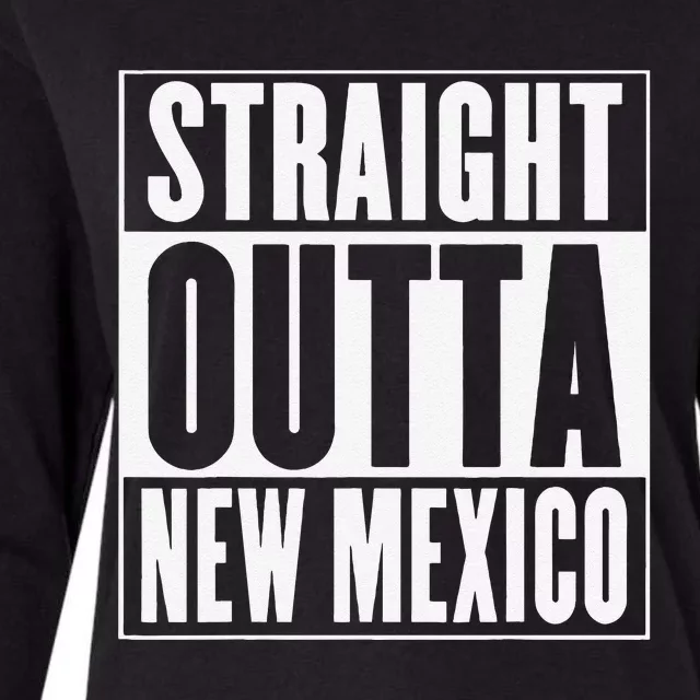 Straight Outta New Mexico Womens Cotton Relaxed Long Sleeve T-Shirt