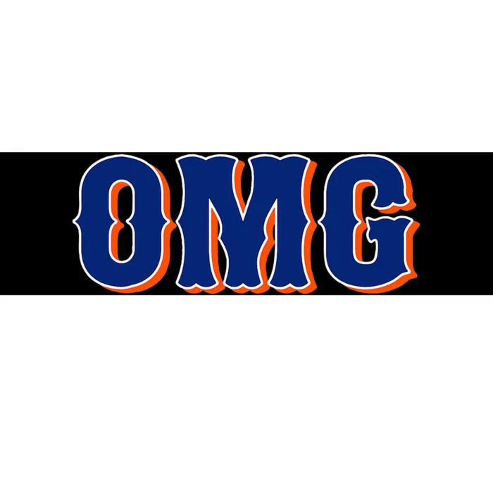 Says Omg New York Apparel Bumper Sticker