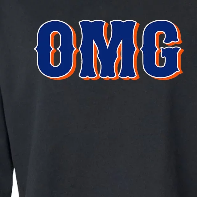 Says Omg New York Apparel Cropped Pullover Crew