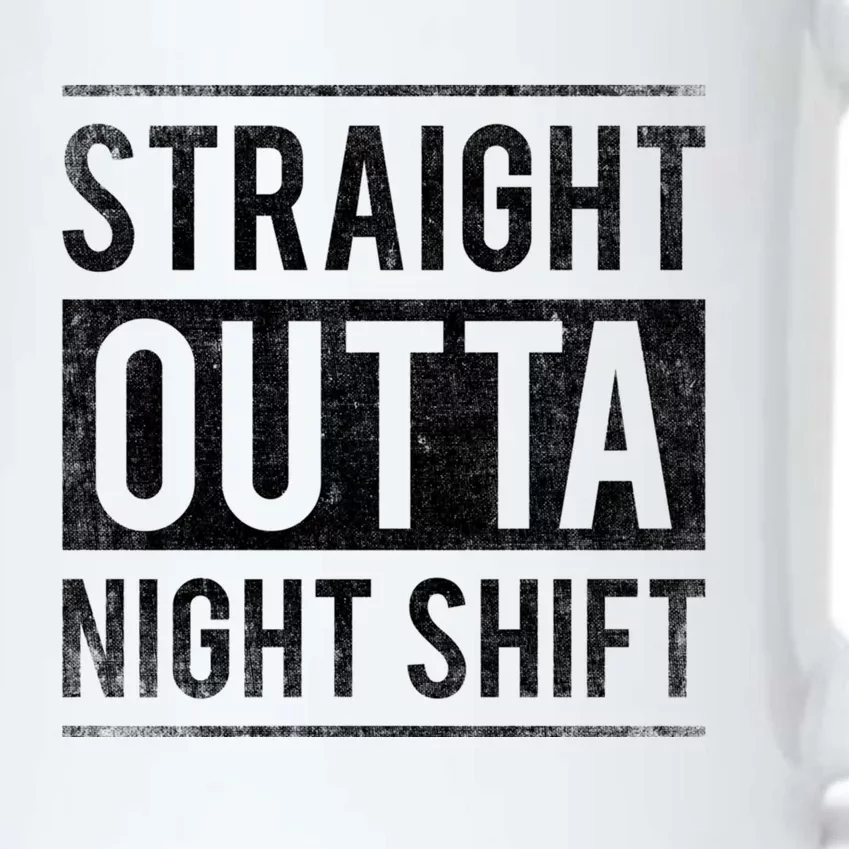 Straight Outta Night Shift Nurse Great Gift Black Color Changing Mug