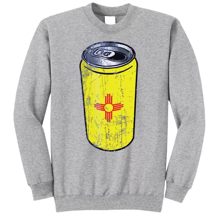 State Of New Mexico Flag Beer Can Drinking Craft Beer Tall Sweatshirt